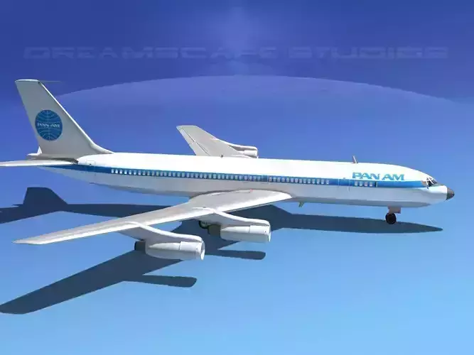 Boeing 707 Pan Am 3D model