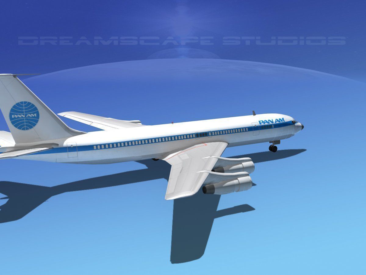 Boeing 707 Pan Am 3D model_9