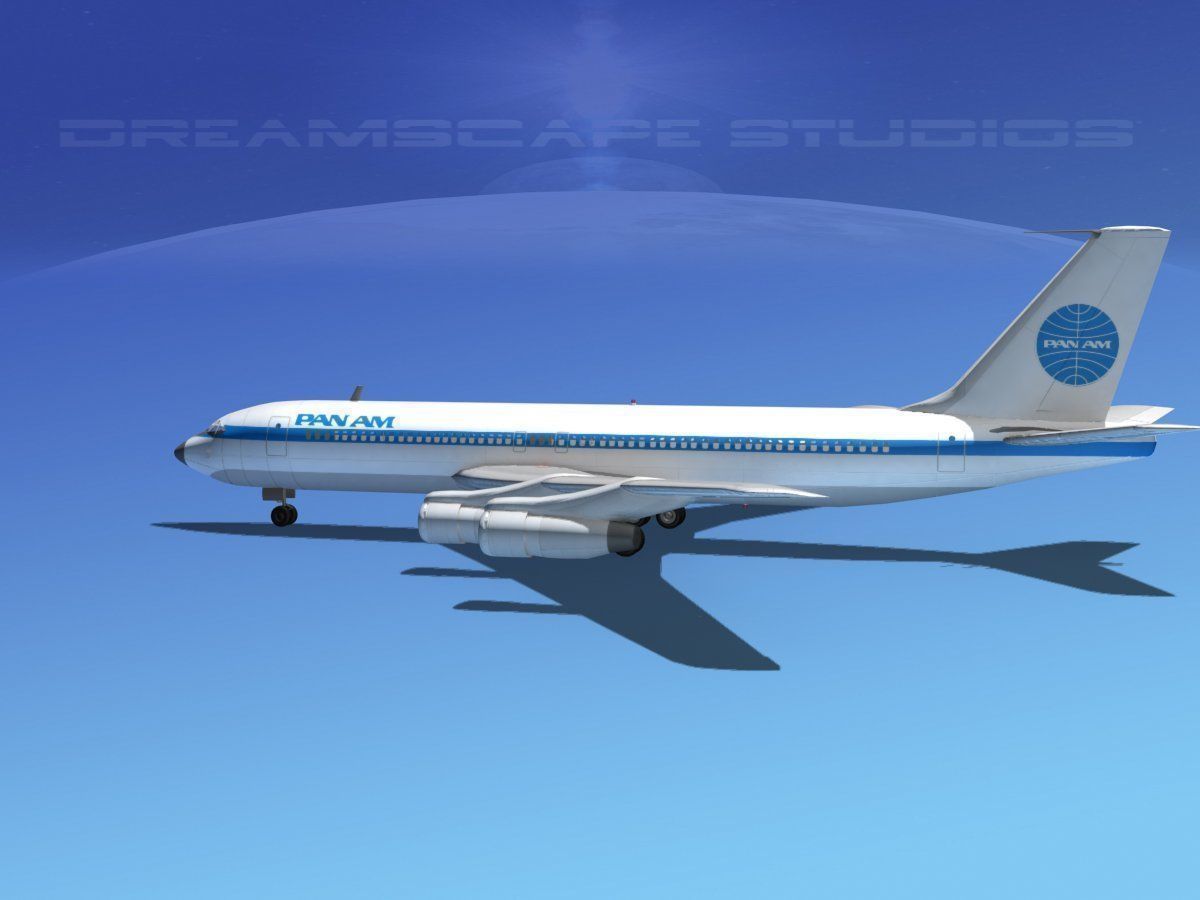 Boeing 707 Pan Am 3D model_5