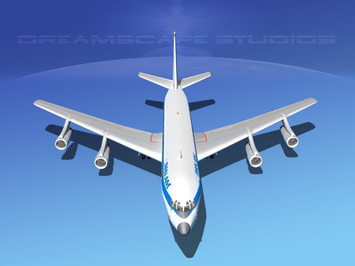 Boeing 707 Pan Am 3D model_2
