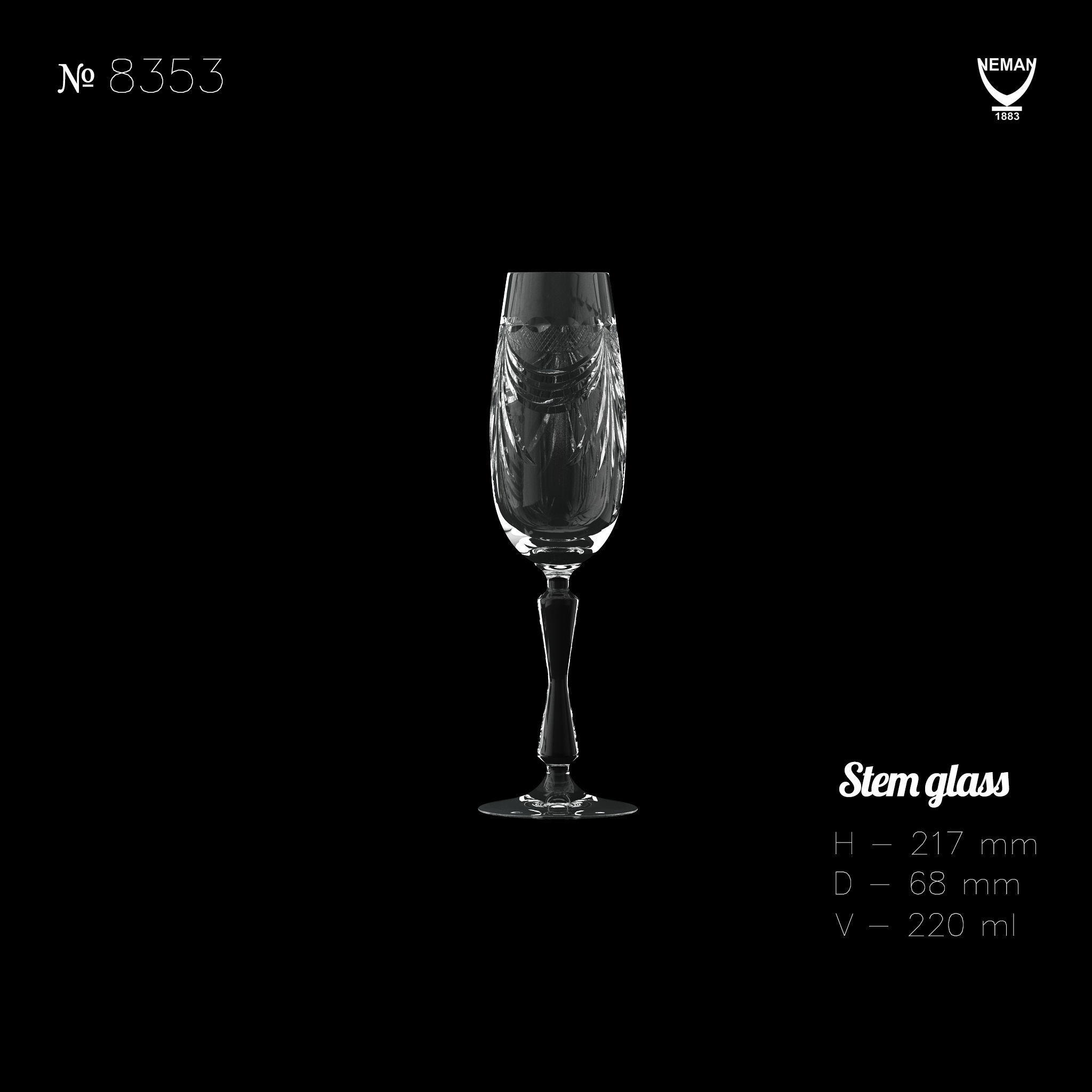 Set 6456 jug and wine glass Low-poly 3D model_2