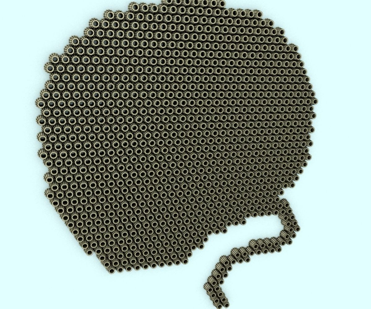Space helmet perler beads 3D model_3