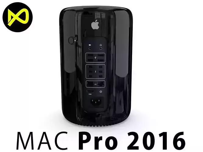Apple Mac Pro 2016 3D model