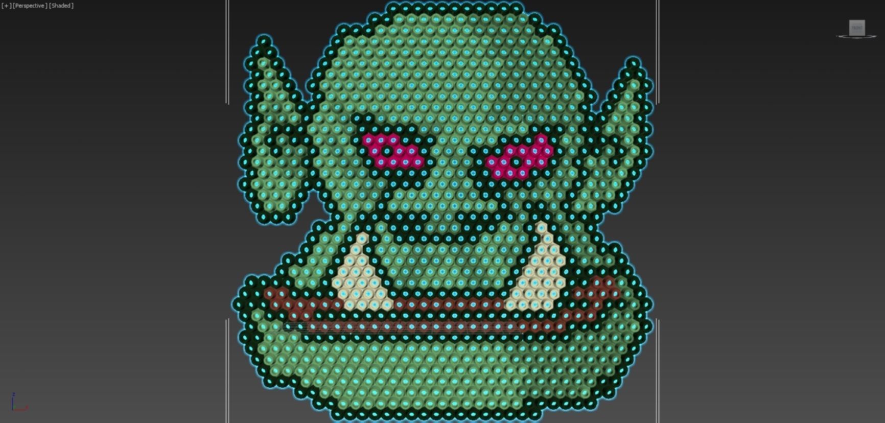 Orc Perler Beads 3D model_4