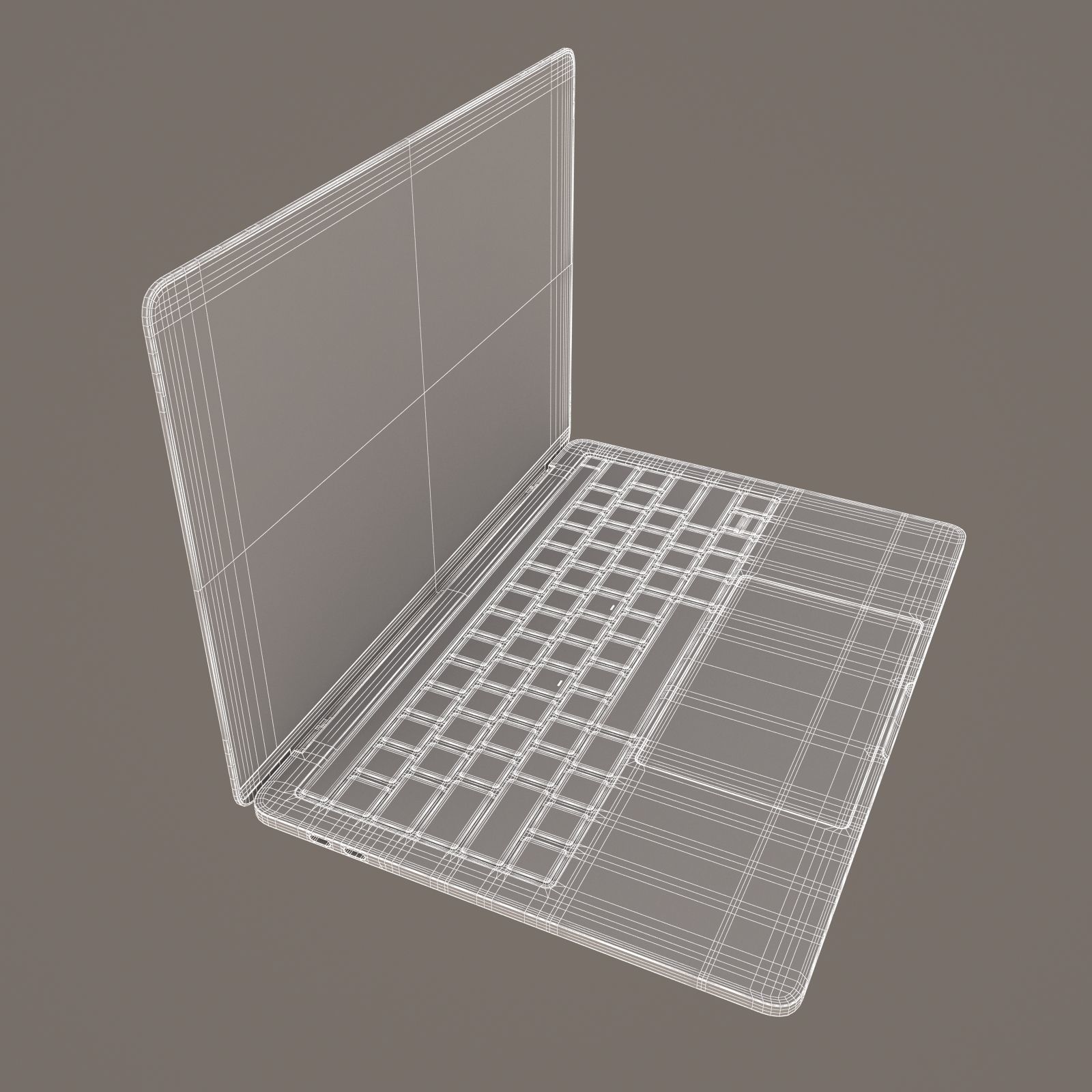 MacBook Pro 13 Inch A1706 Touch Bar Gray 3D model_15