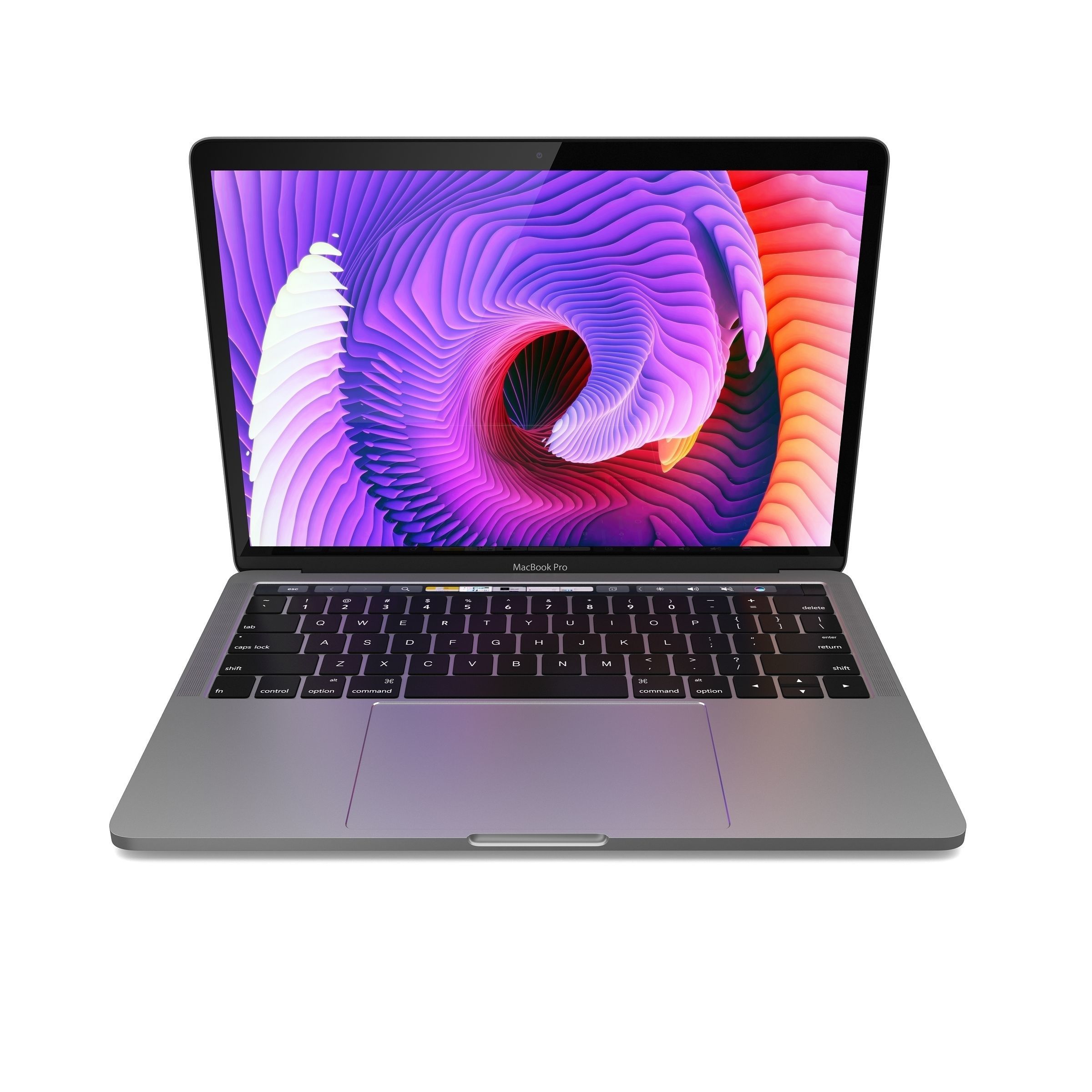 MacBook Pro 13 Inch A1706 Touch Bar Gray 3D model_6