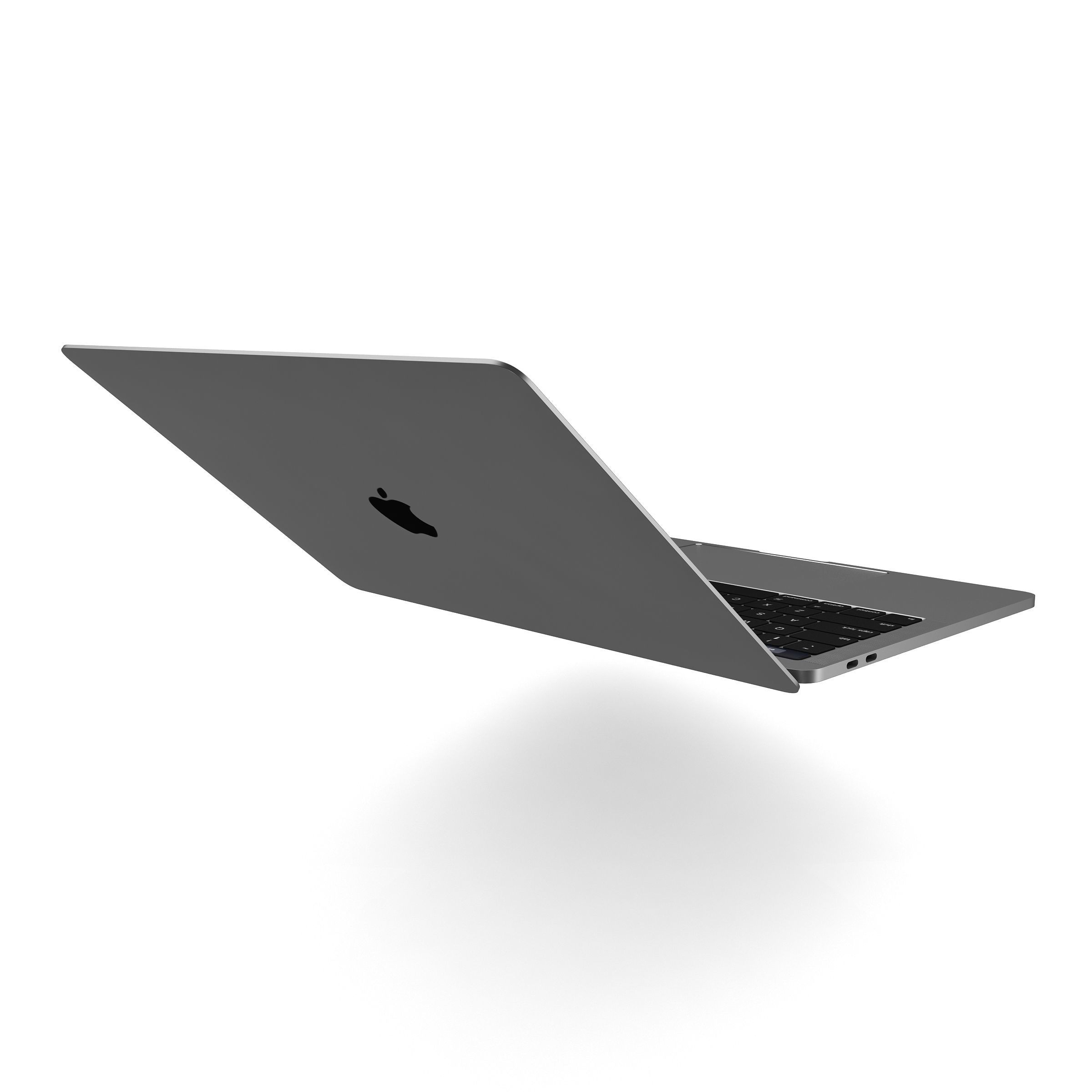 MacBook Pro 13 Inch A1706 Touch Bar Gray 3D model_12