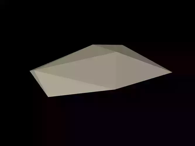lowpoly stone triangular polygon