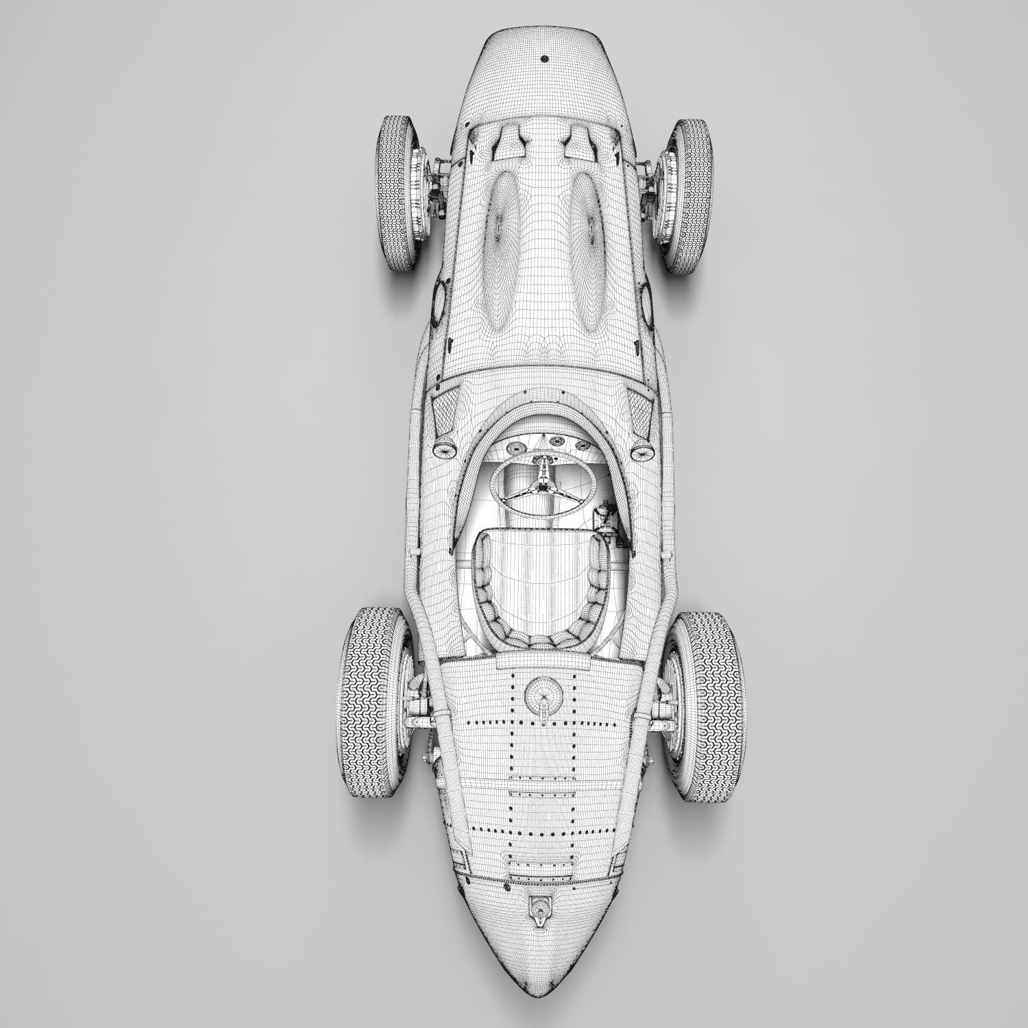 Maserati 250F 3D model_9