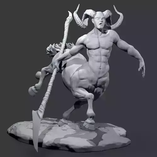 Centaur hight poly model 3d print