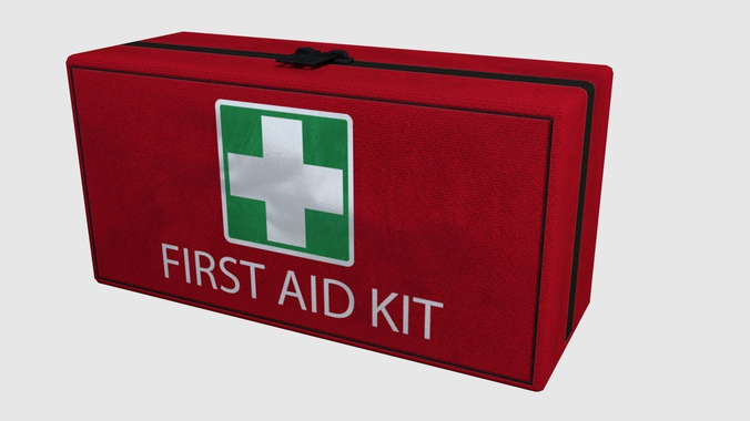 First Aid Kit - Game Ready Low-poly 3D model