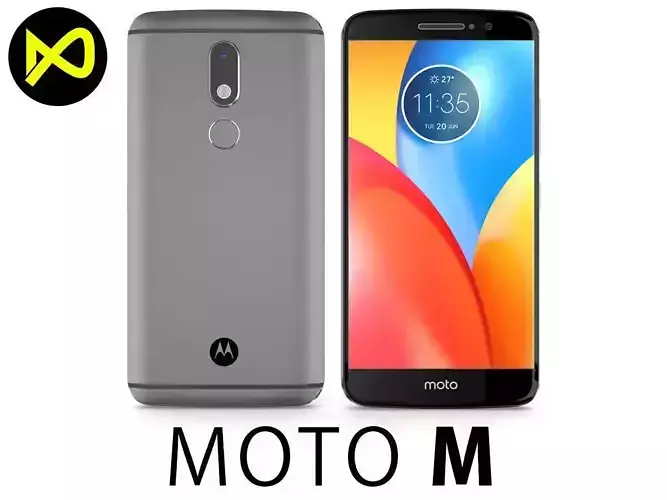 3D Motorola Moto M Grey model