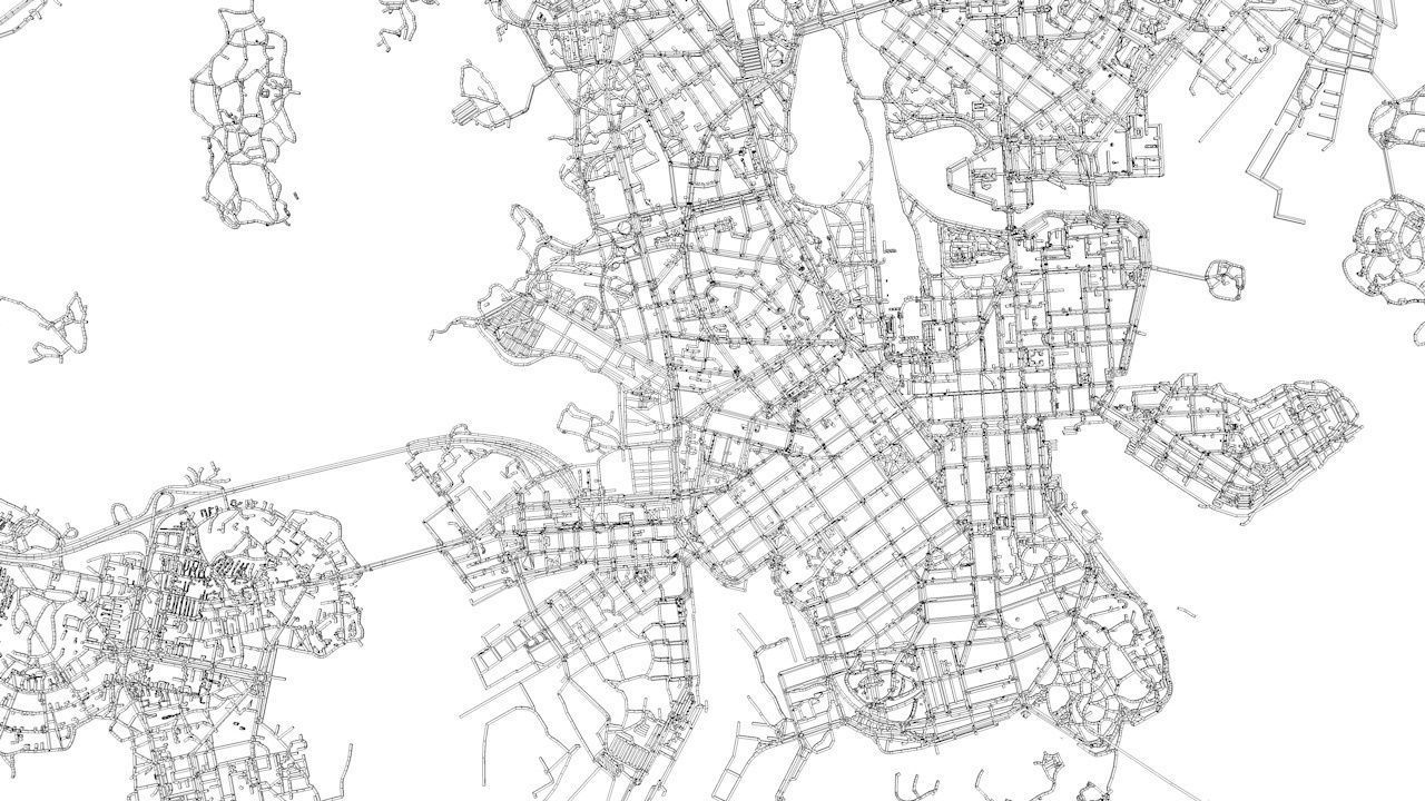 Helsinki Area Road Network and Streets 3D model_12