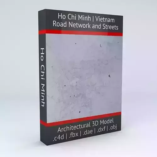 Ho Chi Minh Road Network and Streets 3D model