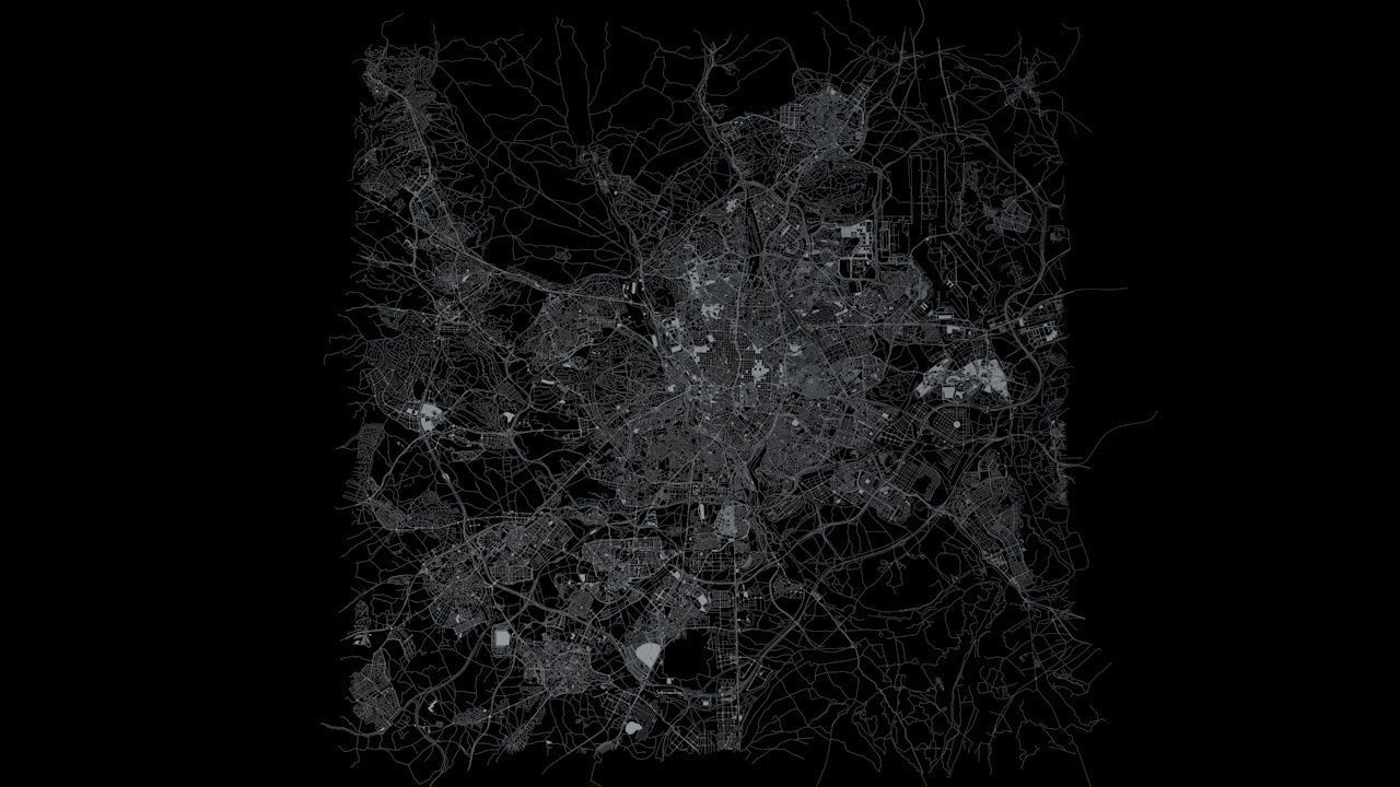 Madrid Road Network and Streets 3D model_6