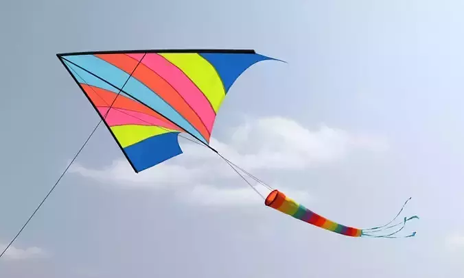 classic wind kite model 3D model