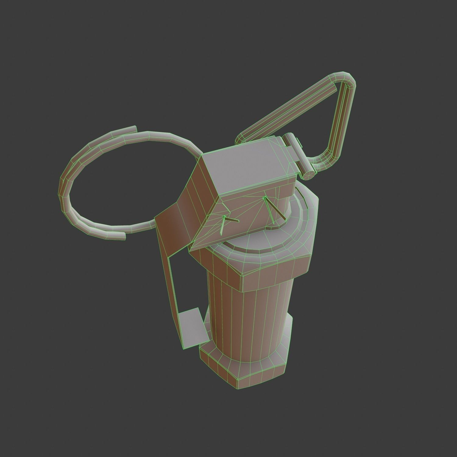 M84 Hand Grenade Bomb Gaming Model  Low-poly 3D model_5