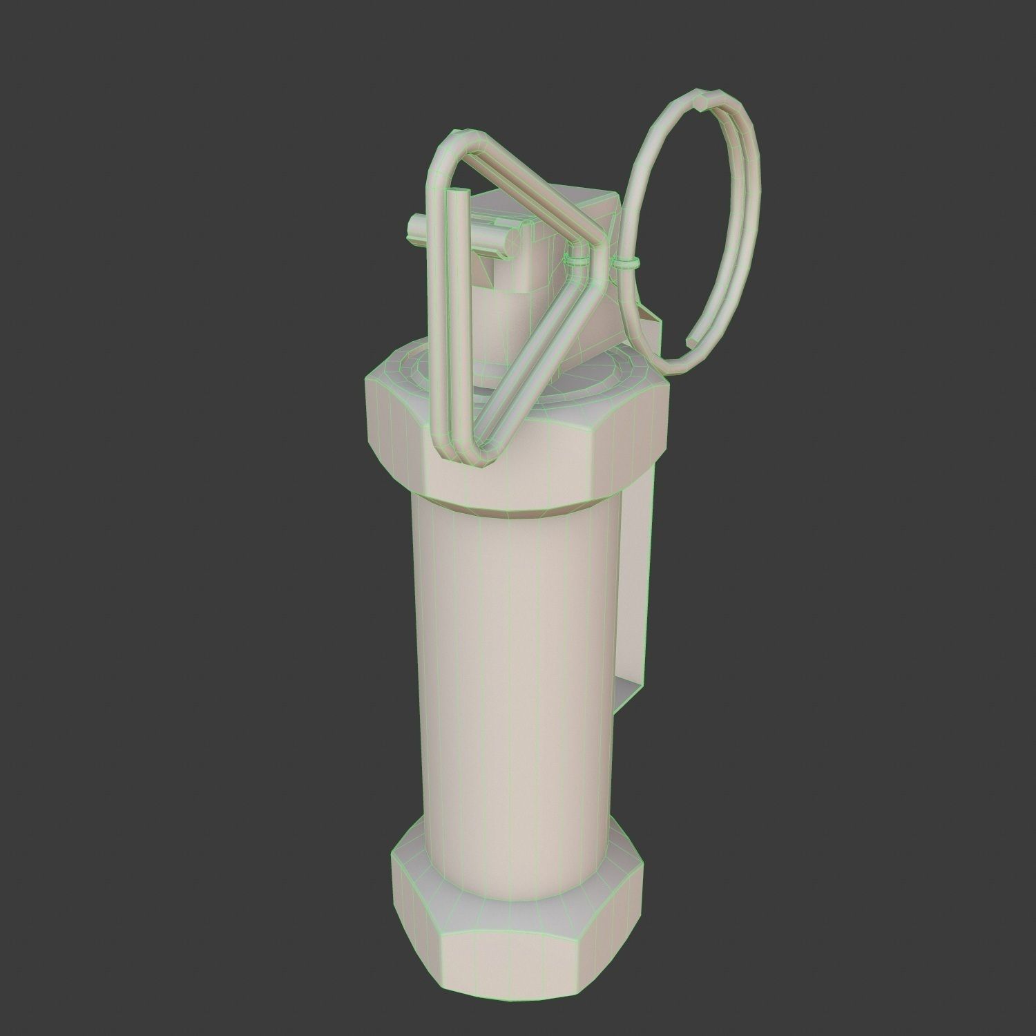 M84 Hand Grenade Bomb Gaming Model  Low-poly 3D model_6