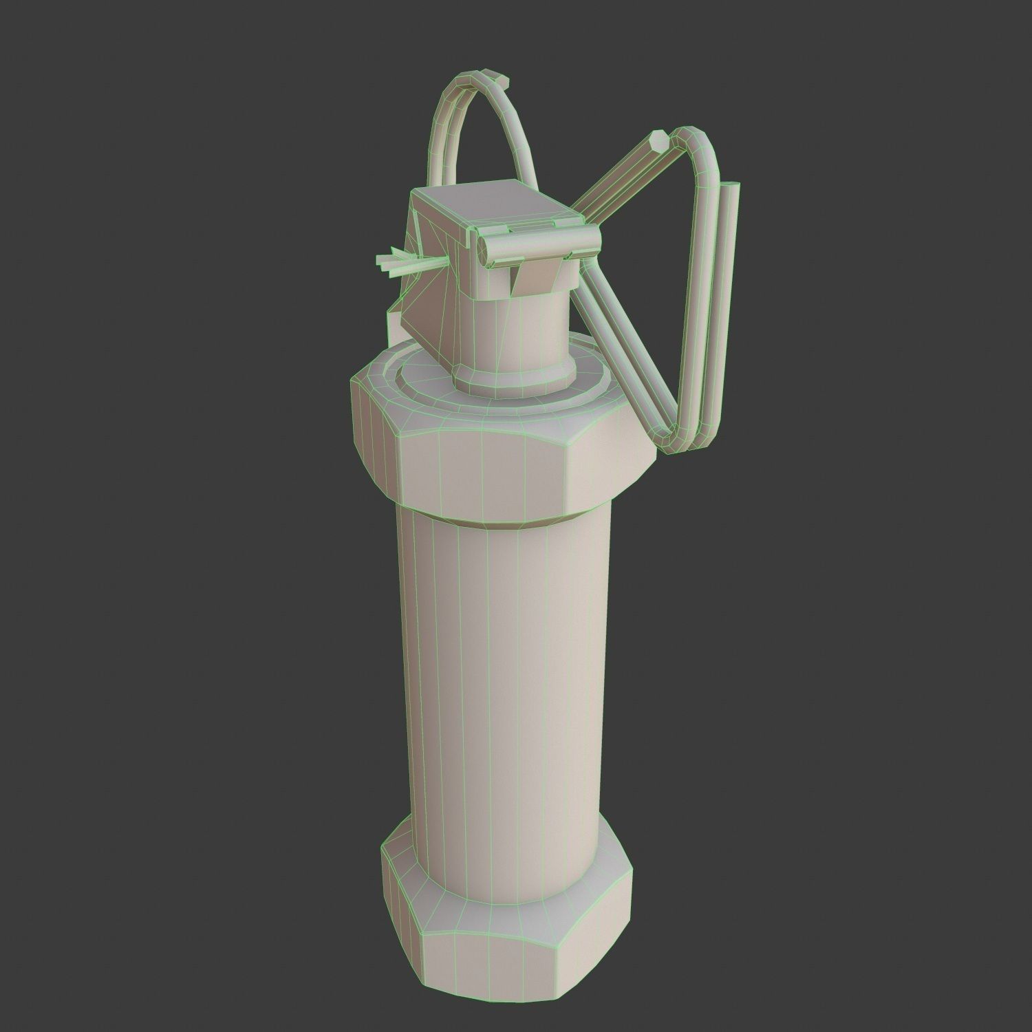M84 Hand Grenade Bomb Gaming Model  Low-poly 3D model_8