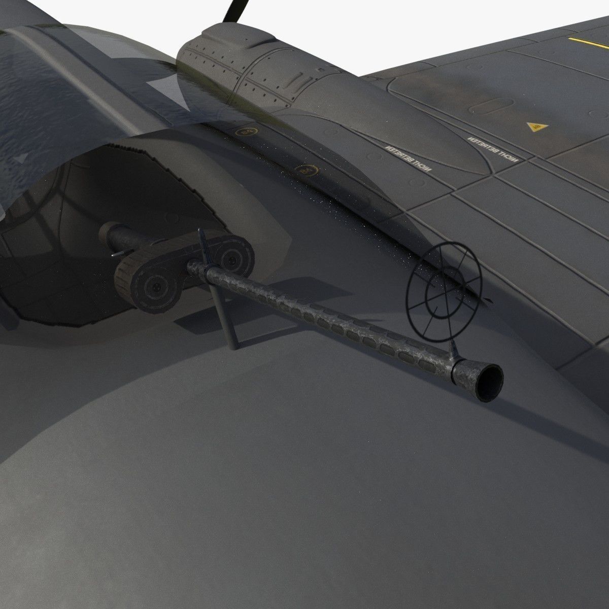 Heinkel He 111 6N-CK Low-poly 3D model_14