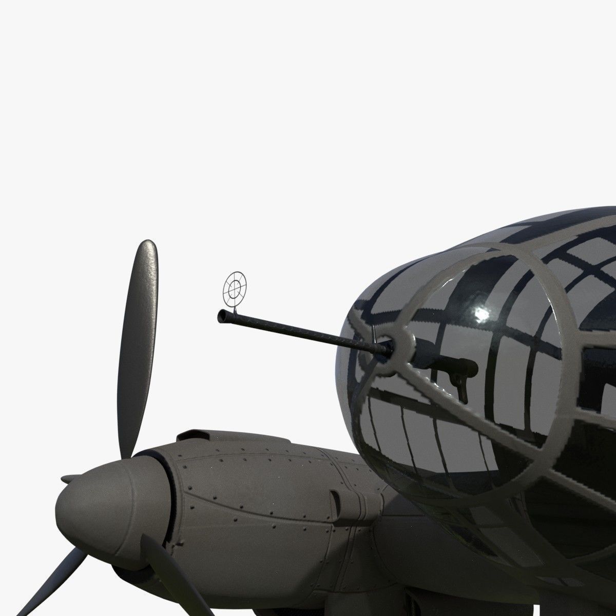 Heinkel He 111 6N-CK Low-poly 3D model_13