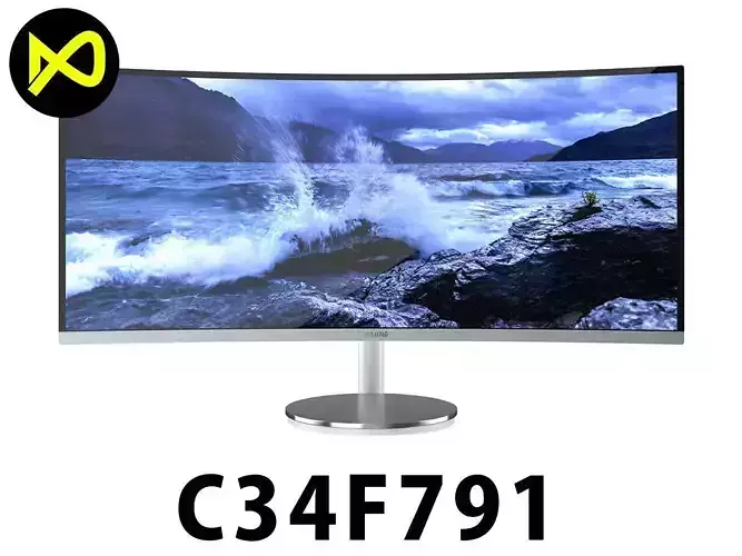 Samsung C34F791 34 inch Curverd Widescreen Monitor 3D model