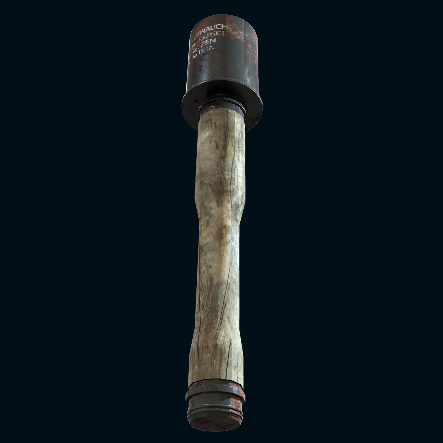 Stick Hand Grenade Bomb Gaming Model Low-poly 3D model_3