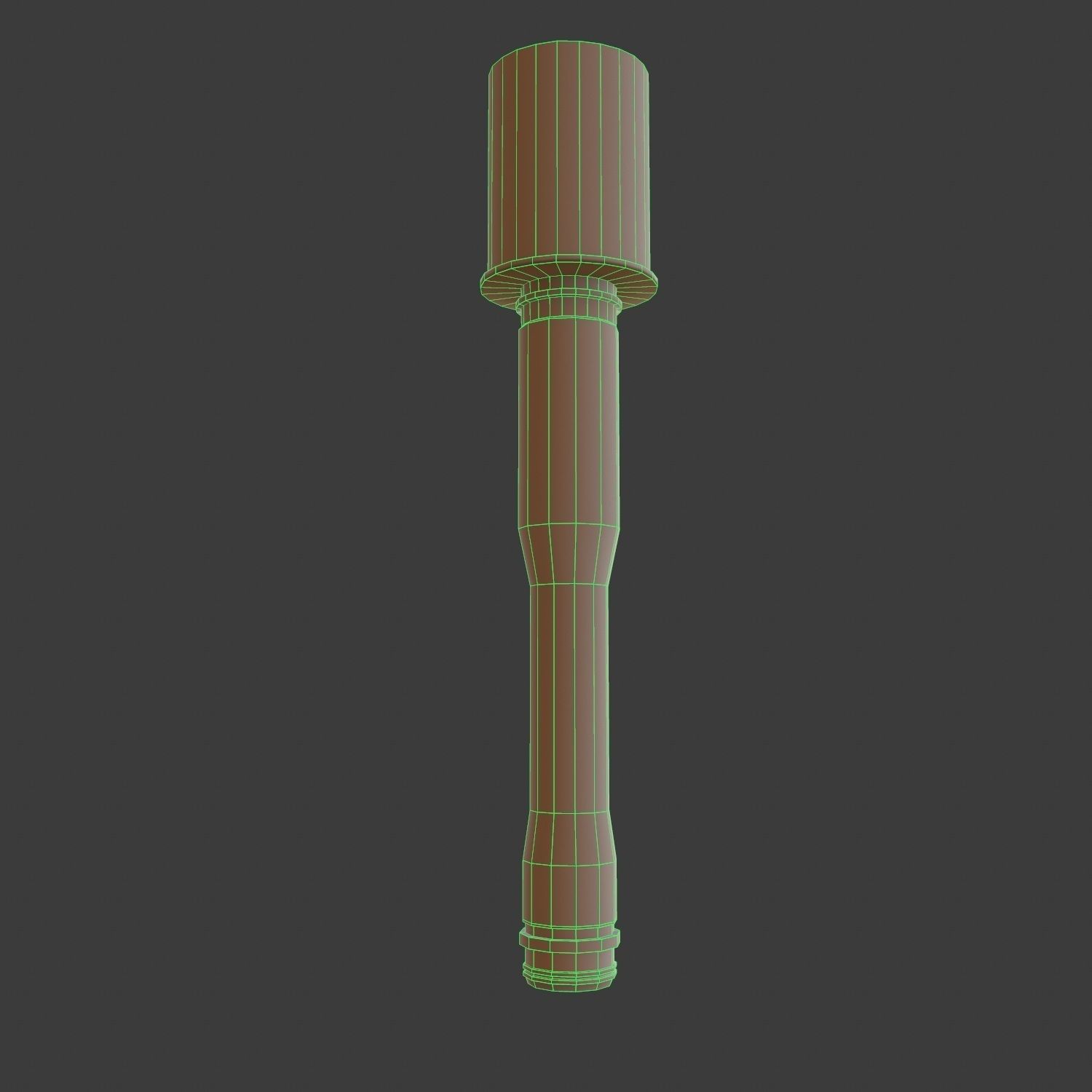 Stick Hand Grenade Bomb Gaming Model Low-poly 3D model_5