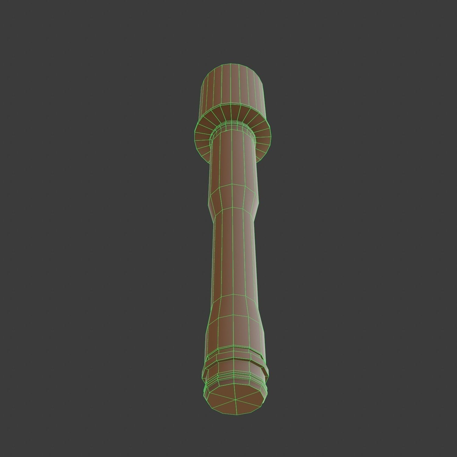 Stick Hand Grenade Bomb Gaming Model Low-poly 3D model_8