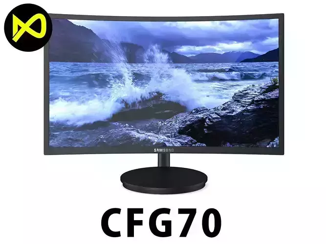 CFG70 Curved Gaming Monitor 27 Inch 3D model