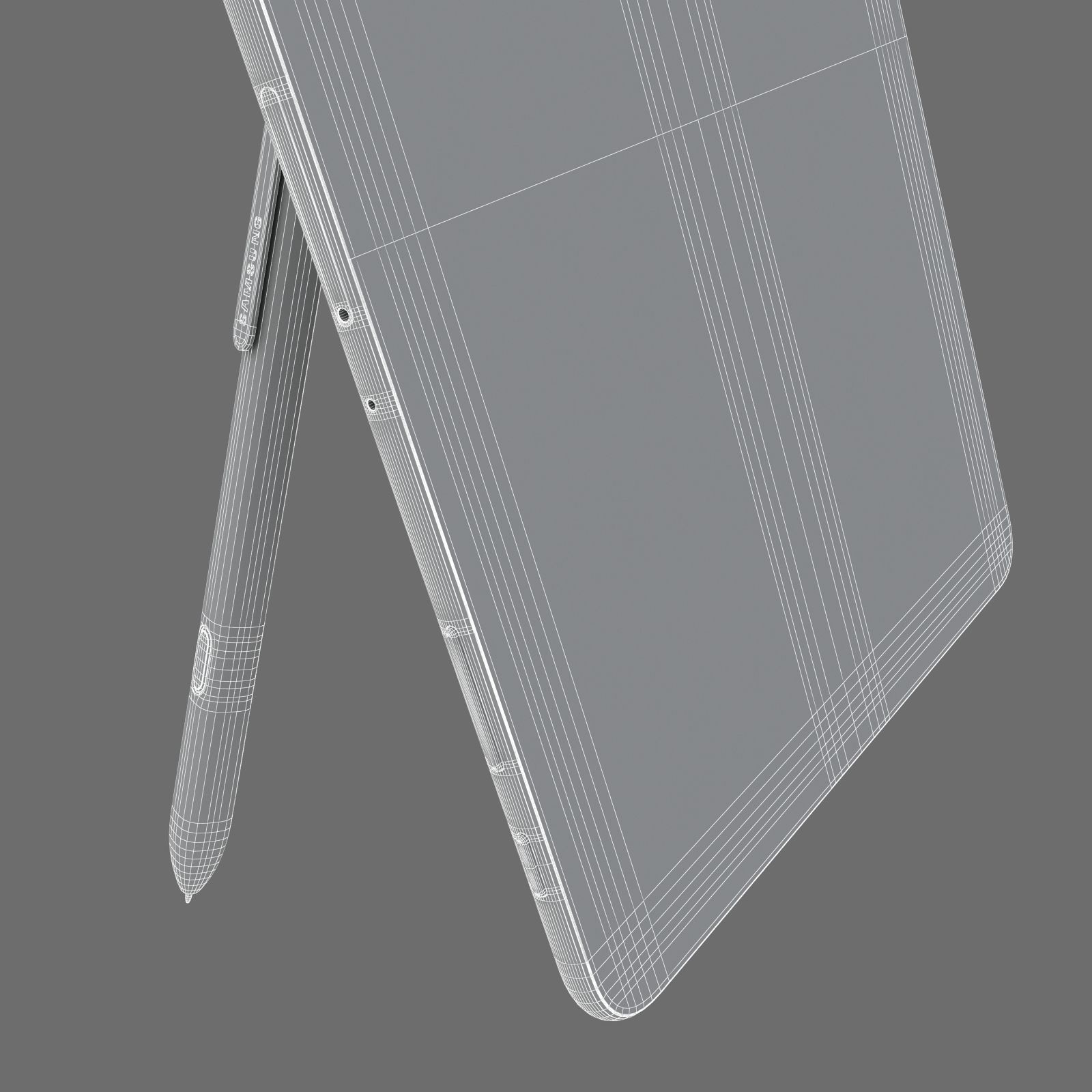 Samsung Tab S3 - New S-Pen Black 3D model_24