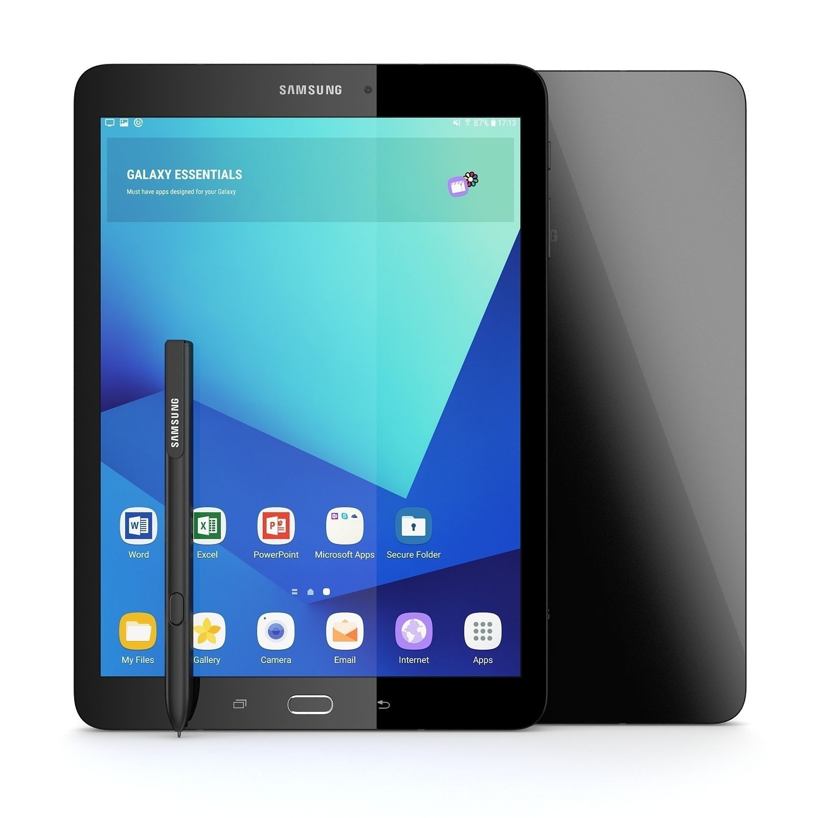 Samsung Tab S3 - New S-Pen Black 3D model_3