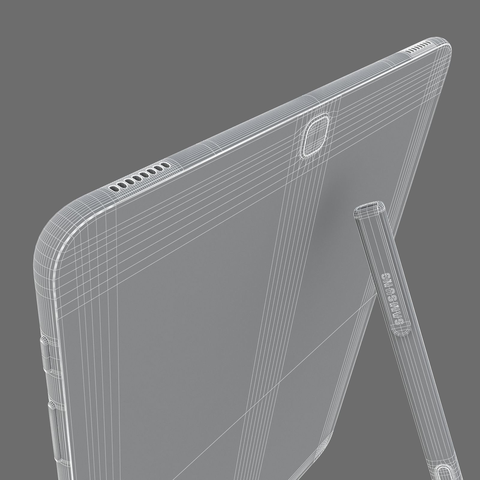 Samsung Tab S3 - New S-Pen Black 3D model_21