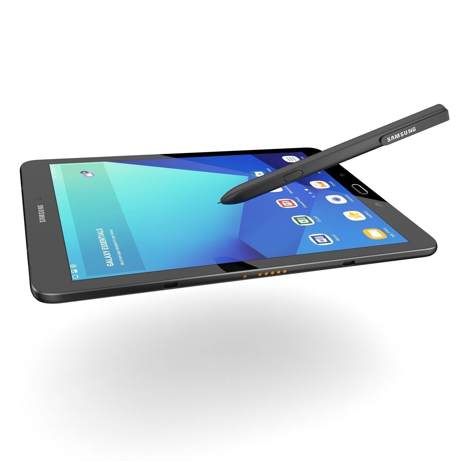 Samsung Tab S3 - New S-Pen Black 3D model_2