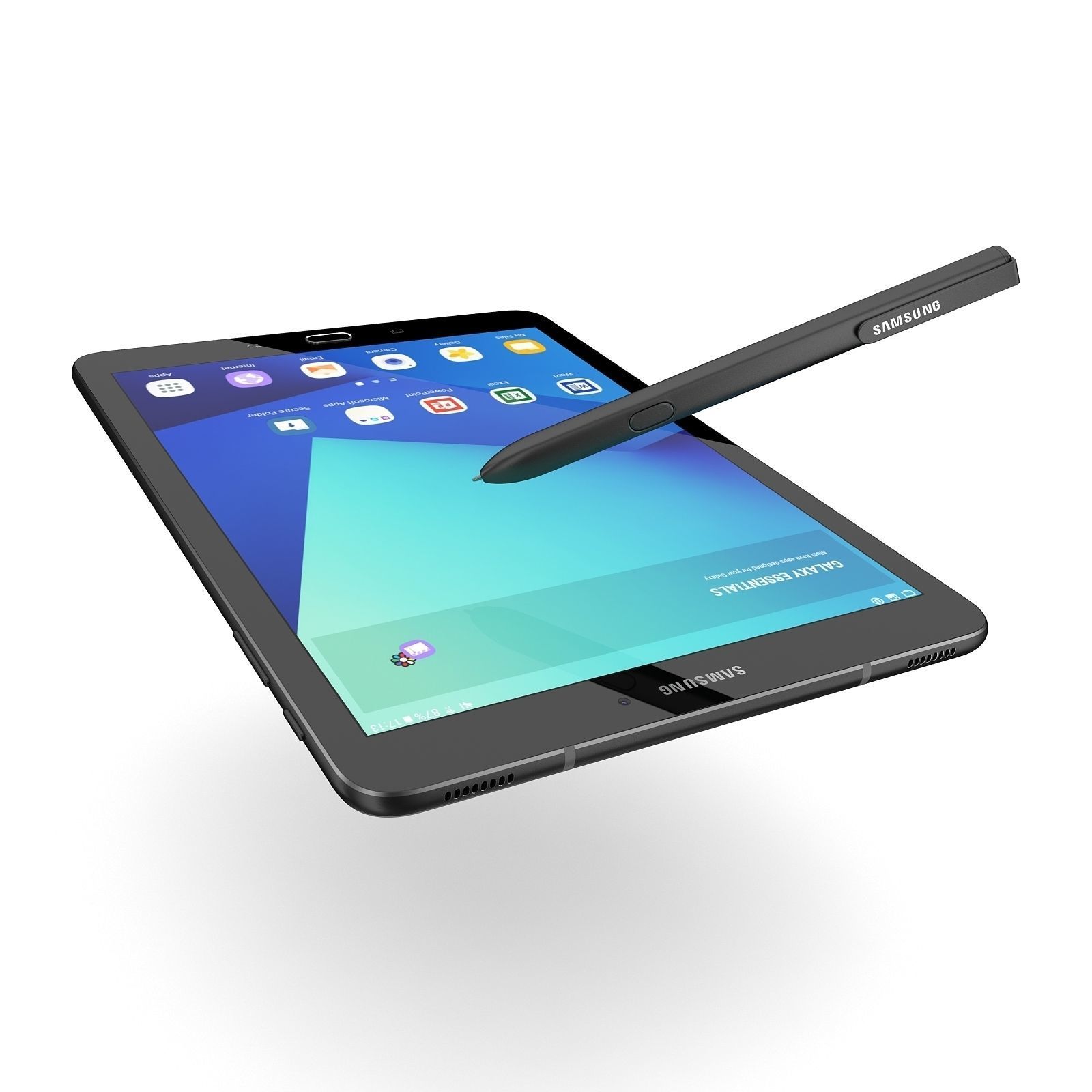 Samsung Tab S3 - New S-Pen Black 3D model_7