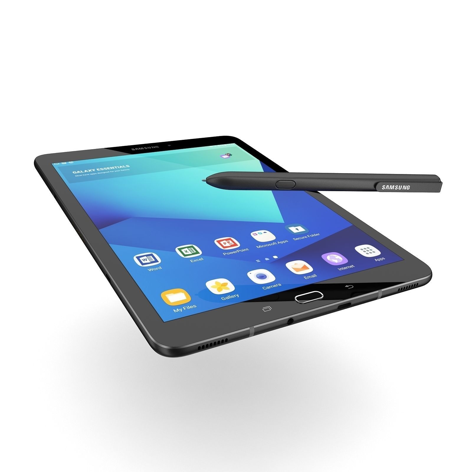 Samsung Tab S3 - New S-Pen Black 3D model_6