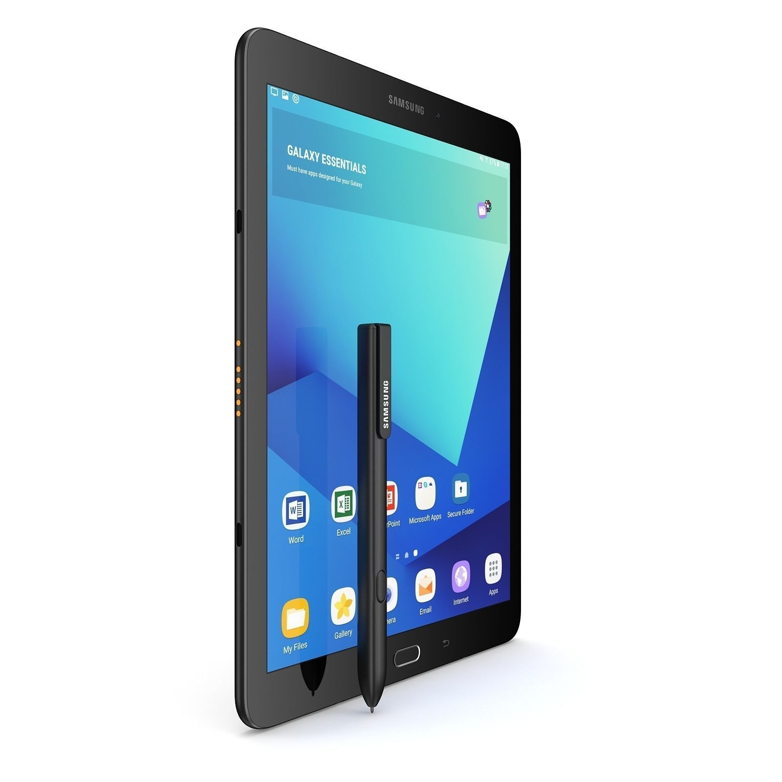 Samsung Tab S3 - New S-Pen Black 3D model_1