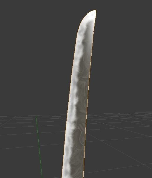 katana4 samurai sword Low-poly 3D model_8