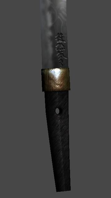 katana4 samurai sword Low-poly 3D model_4