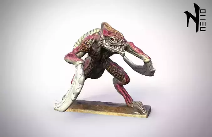 Bladed Raptor 32mm Miniature 28mm heroic 3D print model