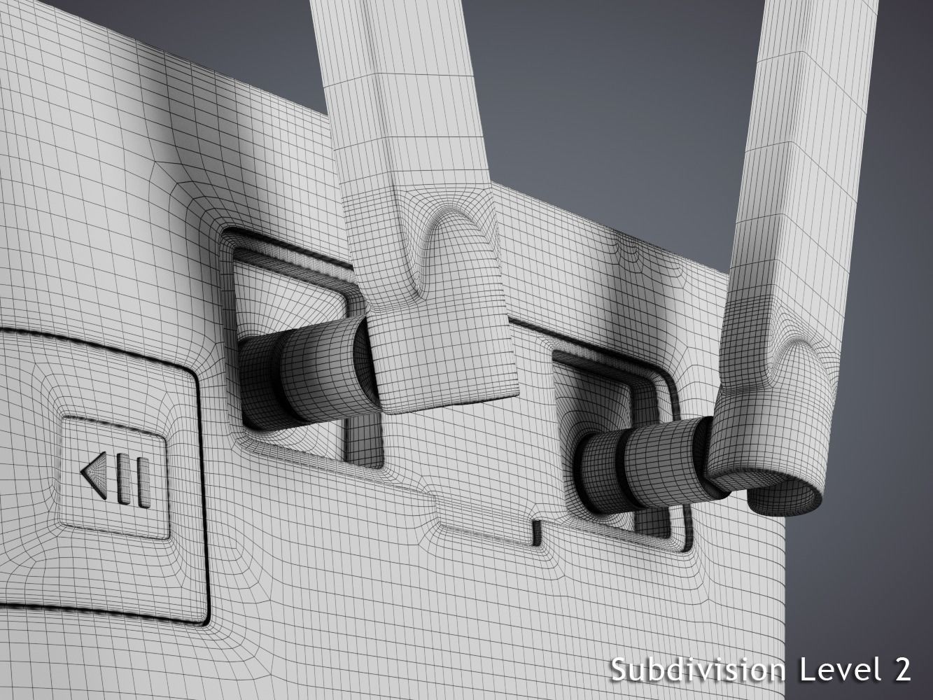 WiFi Router with Antenna - Huawei B315 3D model_13