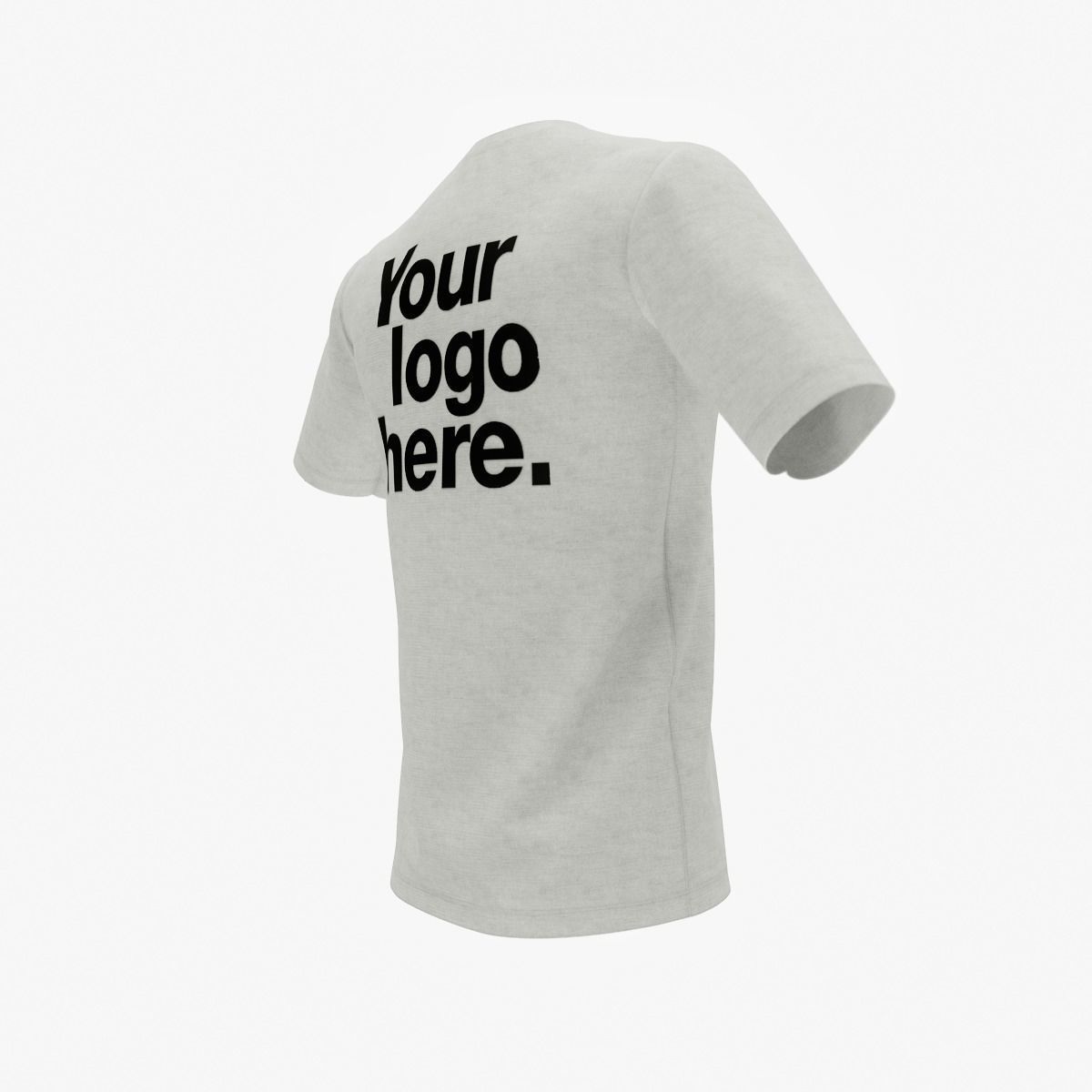 T-shirt with Your Logo 3D model_3
