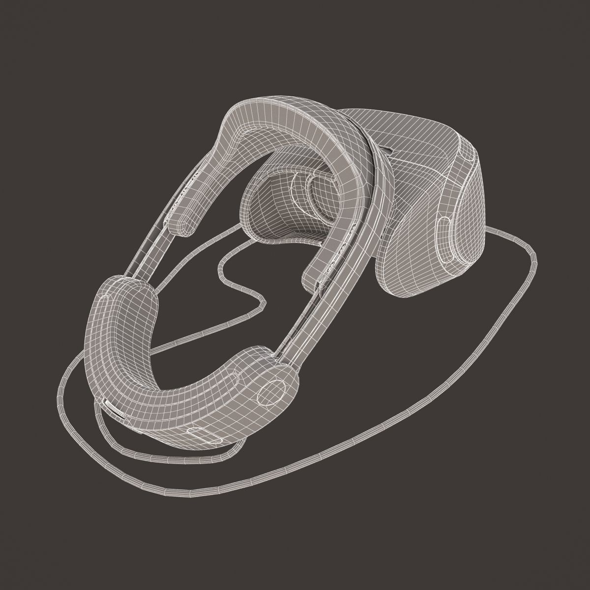 Sony Playstation VR 2016 Headset 3D model_18