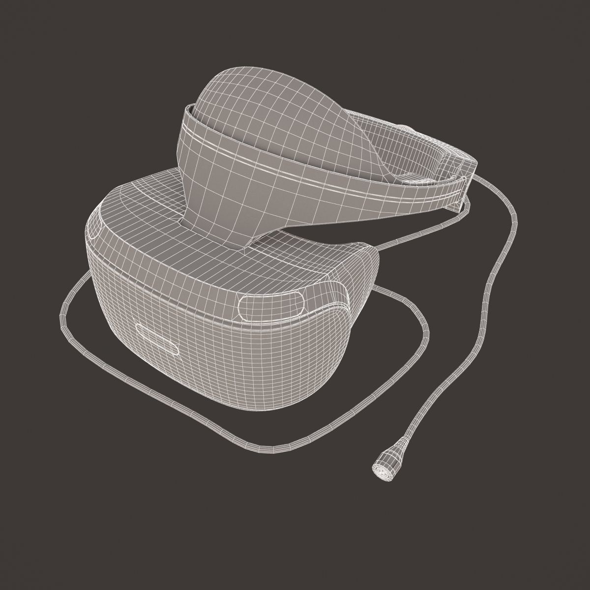 Sony Playstation VR 2016 Headset 3D model_13