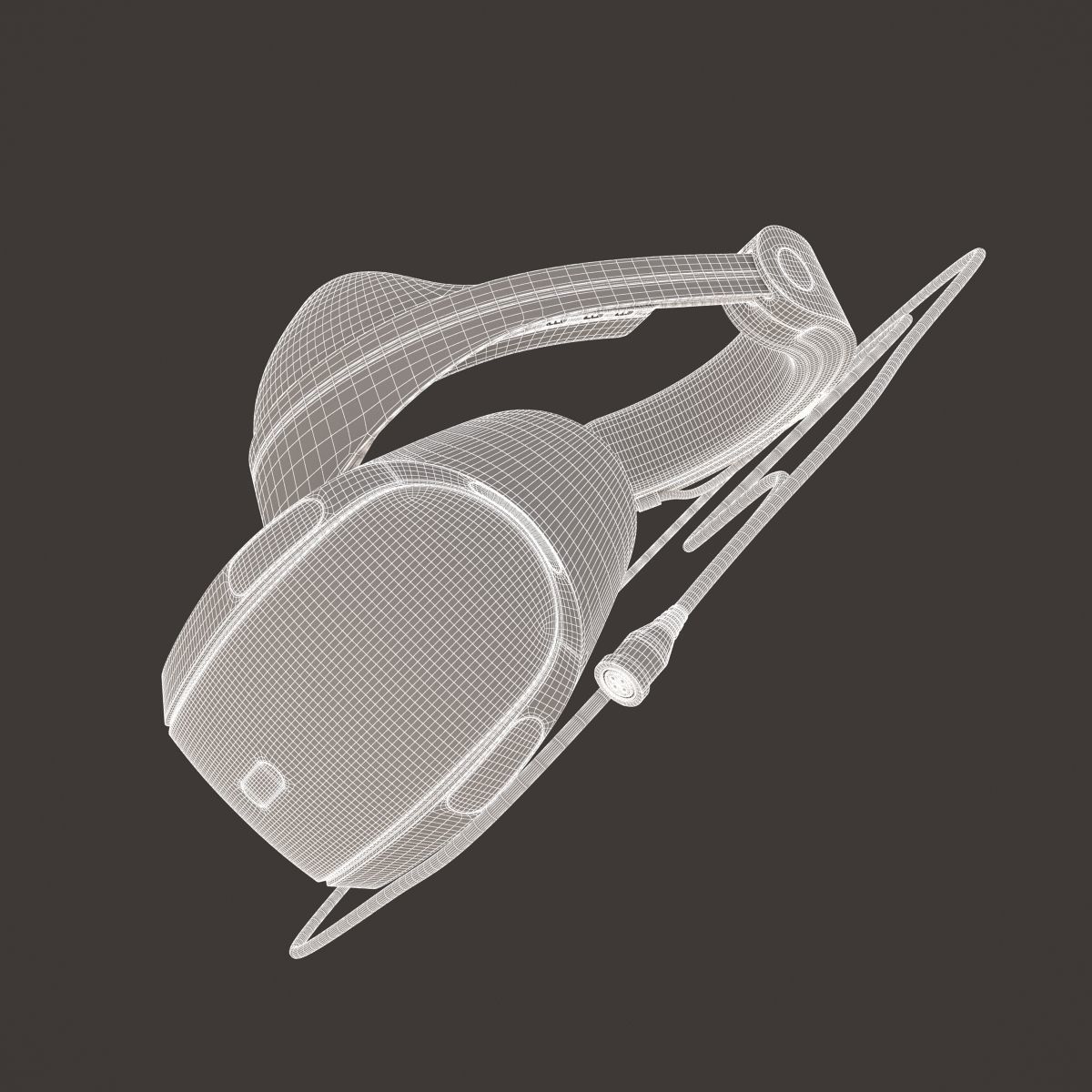 Sony Playstation VR 2016 Headset 3D model_17