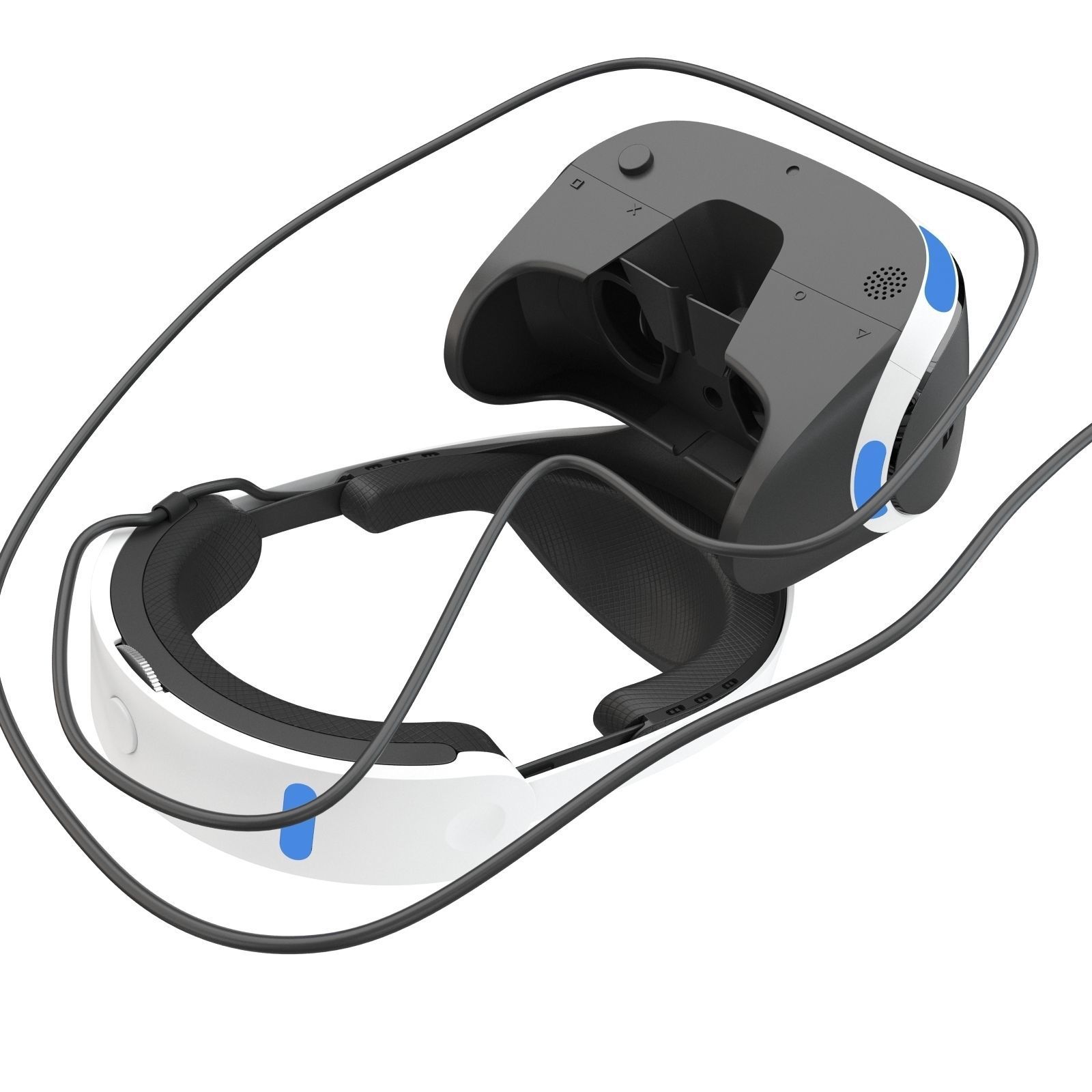 Sony Playstation VR 2016 Headset 3D model_8