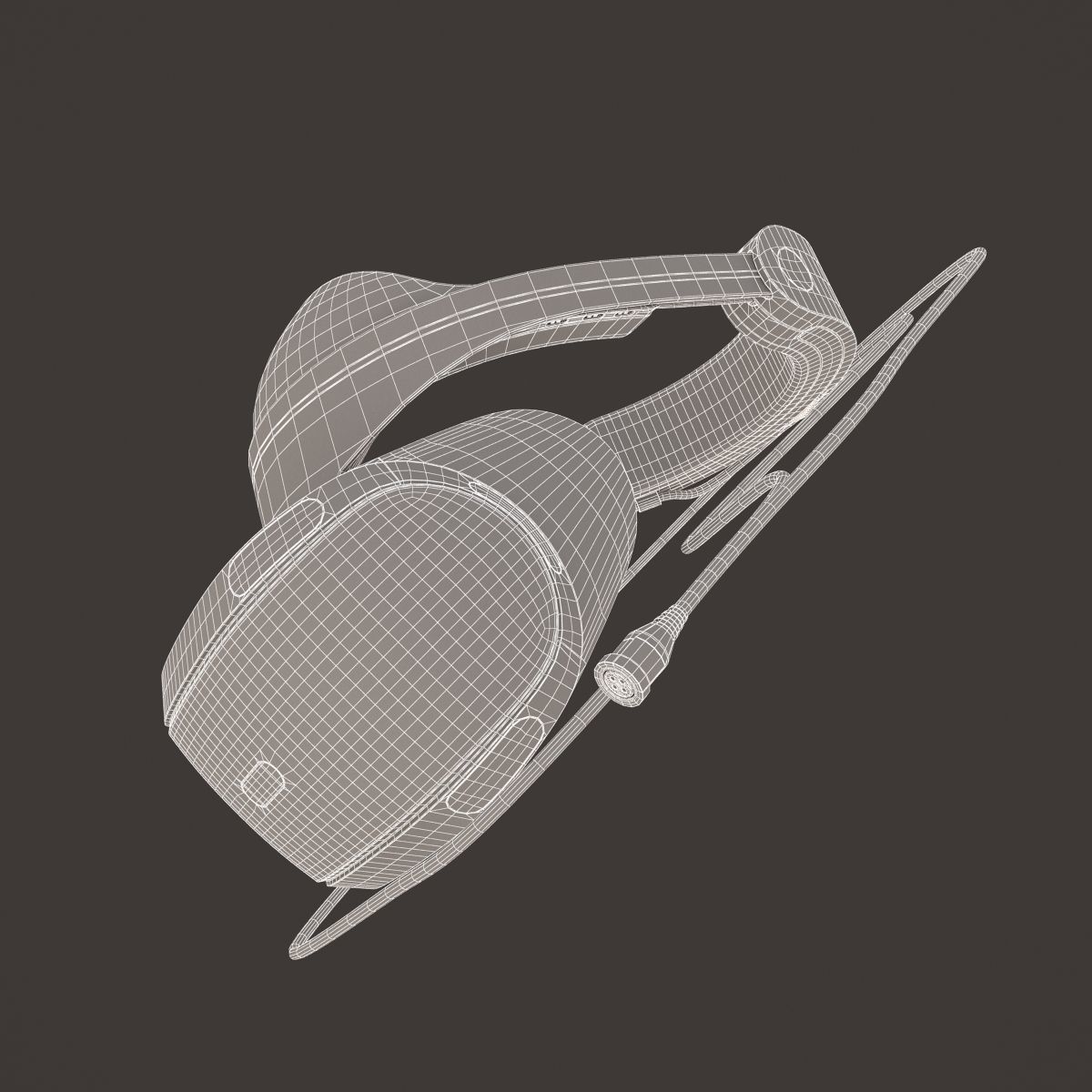 Sony Playstation VR 2016 Headset 3D model_15