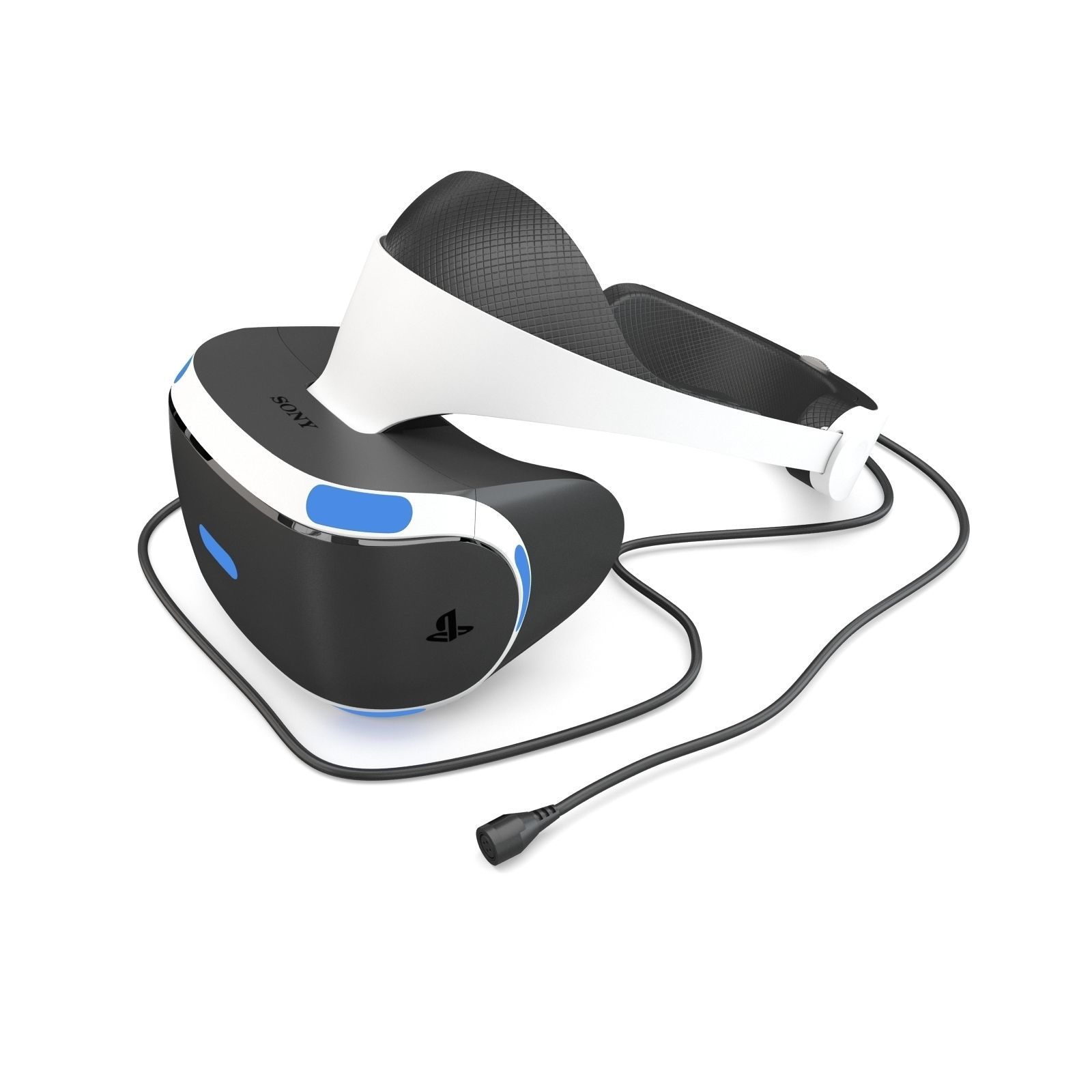 Sony Playstation VR 2016 Headset 3D model_1