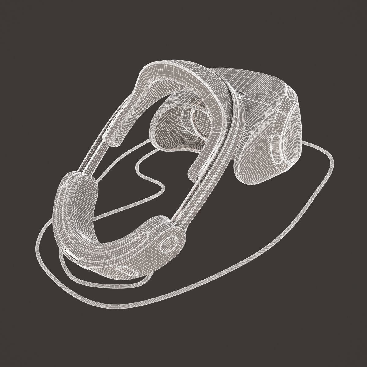 Sony Playstation VR 2016 Headset 3D model_19