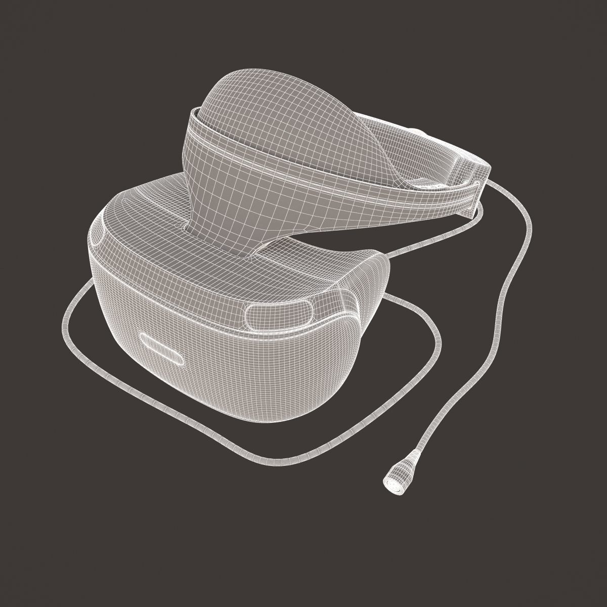 Sony Playstation VR 2016 Headset 3D model_12